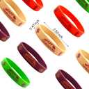5 x 24 Packs Thanksgiving Silicone Wristbands for Kids Happy Harvest Party Rubber Bracelets Bulk Silicone Bracelets, Turkey Maple Leaf Pumpkin Hazelnut Cake for Thanksgiving Party Supplies