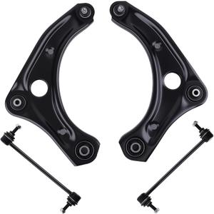 maXpeedingrods 4Pcs Front Lower Control Arm Kit for Nissan Versa 2012-2019 | for Nissan Versa Note 2014-2019, Nissan Micra 2015-2019, K621577 K621576 Lower Control Arm with Ball Joints, Sway Bar Links