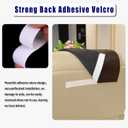 Non Slip Headrest Cover for Furniture Slipcovers,Faux Leather Headrest Protector for Recline Chair Vinyl Head Protector for Sofa,Theater Seat Cover for Home & Office 17x27 in, Chocolate