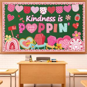 Valentines Day Bulletin Board Decorations - Shejdgart Happy Valentines Day Classroom Decorations Valentine Hearts Kindness Paper Cutouts Bulletin Board Set School Office Wall Decor Supplies