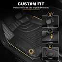 Floor Mats Fit for Buick Envision 2021-2025 2026 Cargo Mat - Custom Fit TPE All Weather Floor Liners & Trunk Mat Set for Envision Automotive Accessories Black