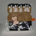 PUPTECK Anti-Slip Dog Socks with Double Sides Grips for Small Medium Large Dogs Hardwood Floors Prevents Licking, Dog Shoes for Hot Pavement Traction Control Paw Protector for Senior Dogs, Khaki XXL (Brown)