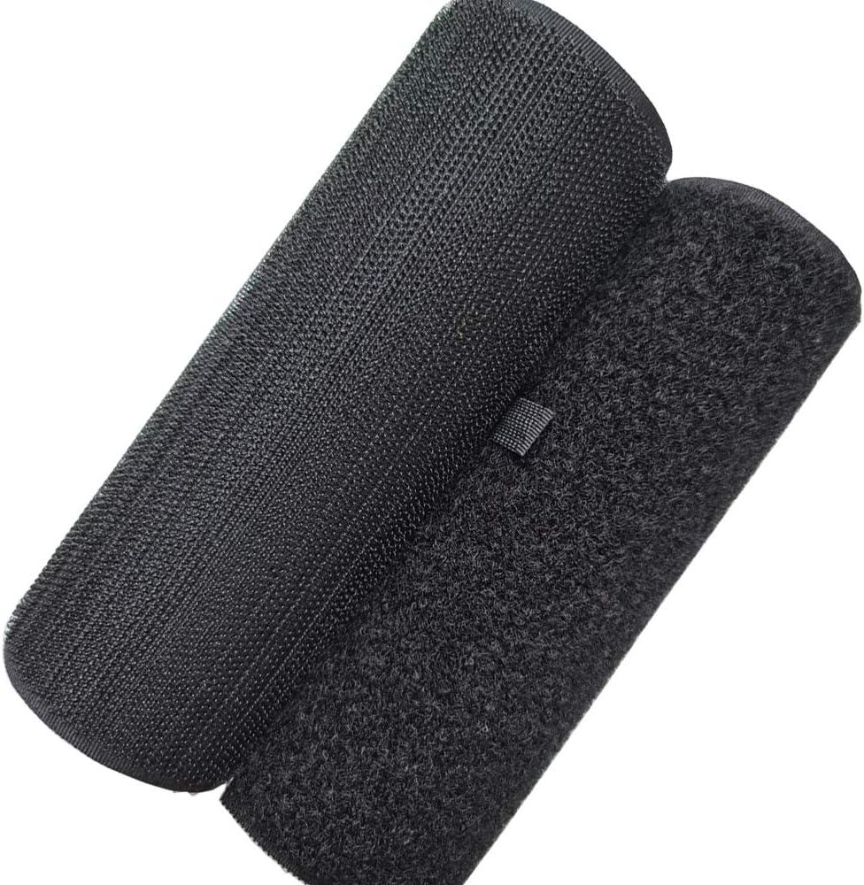 4 x Hook and Loop Fasteners Sewing Non Adhesive Interlocking Tape Holding for Fabrics Leather Clothes Crafting Replace Broke Zipper and Snaps (4inch)