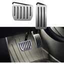 TPARTS Aluminum Self-Flip Lock Performance Pedal Sets Accelerator Brake Pedals Cover for Tesla Model 3 Highland 2024+/Model Y Juniper 2025+ Non-Slip Protector Accessories Foot Pedal Pad Replacement