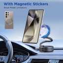 Magsafe Car Mount, Magnetic Phone Older,N55 Super Strong Suction Cup, 360 Adjustable, Portable Foldable Phone Holder for Your Car