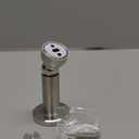 Adjustable Height Magnetic Door Stopper,Heavy Duty Magnetic Door Stop, 304 Stainless Steel Door Holder with Wall&Floor Mounted...(Silver)