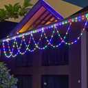 XIXIANGLIAN Globe String Lights, 13.1 Feet 138 LED Color Changing String Lights - 8 Modes, Waterproof Fairytale Lights for Party, Holiday, Wedding Decoration. (Multicolor, USB)