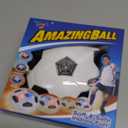 Toyk Boy Toys - LED Hover Soccer Ball - Air Power Training Ball Playing Football Indoor Outdoor Game - Birthday Gifts for Kids, Age 3 4 5 6 7 8-12 Year Old Boys - Soccer (White)