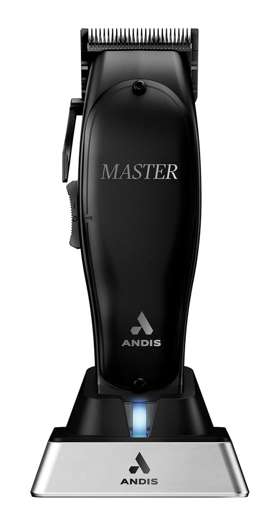 Andis Black Label MLC Professional Master Cordless Lithium-Ion Hair Clipper, Adjustable Carbon Steel Blade for Close Cutting, Black