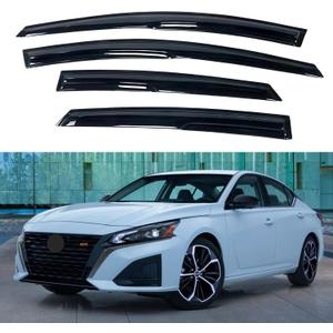 IG Window Visor for Nissan Altima 2019-2024, Rain Guard Tape-On Extra Durable Sun Wind Side Vent Window Deflector Mugen Style, 2019 2020 2021 2022 2023 2024