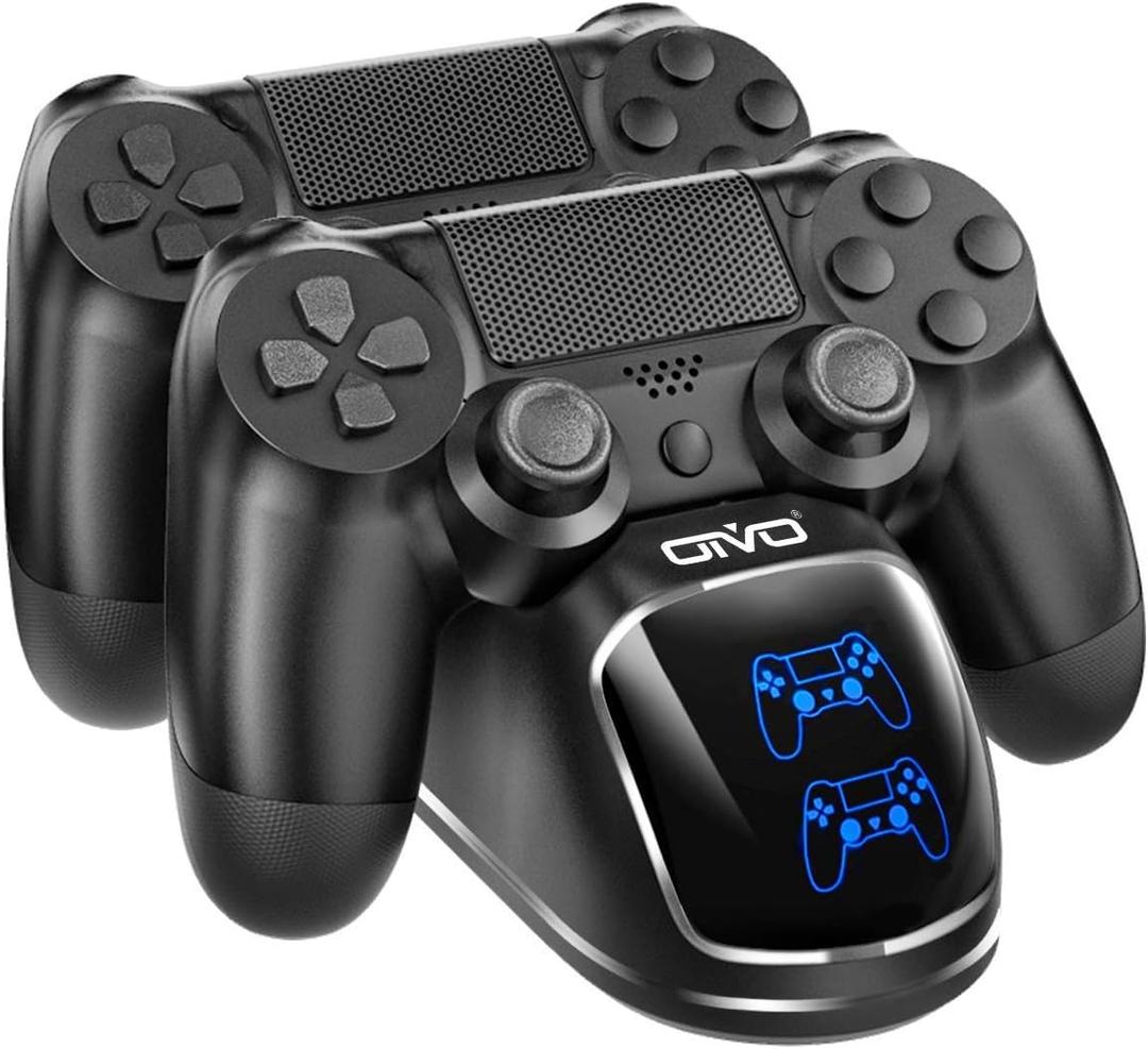 PS4 Controller Charger Dock Station, OIVO 1.8Hrs PS4 Controller Charging Dock, Charging Station Replacement for PlayStation 4 Dualshock 4 Charger