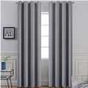 Set of 2 Gray Curtains (2 Panels)