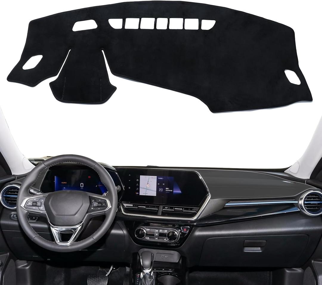 smabee Dashboard Cover for 2024 2025 2026 Chevy Trax Dash Mat Dashboard Pad Sunshade Dashmat Center Console Protector Cover Mat for Chevrolet Trax Accessories