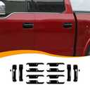 Hoolcar Exterior Door Handle Trim Cover & Door Handle Bowl Trims for Ford F150 2015-2020, Black