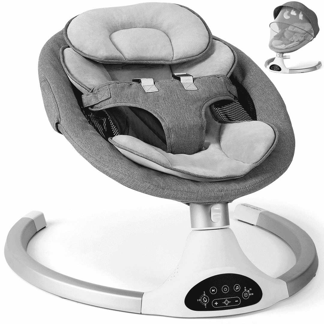 Baby Swing For Infants , Baby Auto Swing, Gray