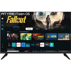 ATYME 32-inch 720p HD LED Smart TV Powered by Samsung Tizen Os,Samsung App Store Inside, Netflix,Disney+, Flat Screen 1*USB 3* HDMI 1*VGA ARC Dual Channel 8W (2024 Model)