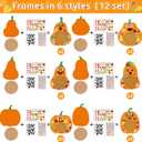200pcs Fall Pumpkin Coaster Craft Kit 12 Set Thanksgiving Foam Craft Kit for Kids DIY Make you own Pumpkin Table Cup Mats Autumn Party Decor Supplies Favors for Gift Home Kitchen Dining Activities