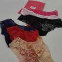 Sunm Boutique Sexy Underwear for Women, Cheeky Womens Lace Panties, Seamless Bikini for Ladies (6 Pack - Black/Blue/Red/Hot Pink/Nude/White)