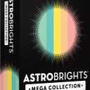 Astrobrights Mega Collection, Colored Cardstock, Punchy Pastel 5-Color Assortment, 320 Sheets, 65 lb./176 gsm, 8.5" x 11" - MORE SHEETS! (91780)