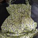 Giffor Dresses for Women 2025 Elegant Summer Floral Boho Dress Dollar Square Neck Strapped Swing Sundress Long Maxi Outfits M