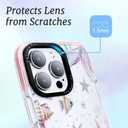 for iPhone 14 Case, Magical Mermaid Pattern with Iridescent Tail, Military-Grade Drop Protection, Cute Soft Slim TPU Protective Cover with Camera Protection for Women & Girls