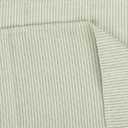 Narrow Striped Cotton Linen Blended Dinner Cloth Napkins - Set of 12 (40 x 30 cm) - for Events & Home Use (Green)