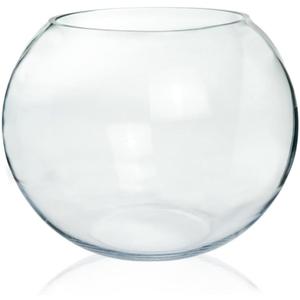 Craft And Party, Glass Bubble, 6" Height x 8" Width Glass Fish Bowl Vase, Bubble Bowl vase for Terrarium, Flower vase Centerpiece