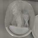 Uahpet Cat Water Fountain, Wireless & Battery Operated 2L/67oz Pumpless Automatic Pet Fountain with Motion Sensor, Food-Grade ABS Tray, Easy to Clean Water Dispenser for Cats White