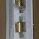 2-Light Modern Brushed Titanium Gold Wall Sconce with Clear Glass Crystal Luxury Wall Light Fixtures for Bedroom Living Room Bathroom Vanity Mirror Light Fixtures Set of 2