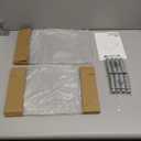 KKTONER GLASS Monitor Stand with Height Adjustable for Home Office 2 Pack Computer Monitor Riser PC Screen Riser for Desk Organzier Laptop