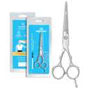 Equinox Barber & Salon Styling Series, Barber Hair Cutting Scissors/Shears, 6.0" Overall Length (Silver)