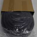 Rubber D Shape Door Seal Strip 1" RV Slide Out Seal Self Adhesive EPDM Rubber Heavy Duty Automotive Weather Stripping for Fill Gaps Apply to Car Truck RV Boat Home Application (25 Feet)