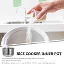 Stainless Steel Rice Cooker Liner Liner Cooking Pot Rice Cooker Parts Inner Pot Accessories (2L)