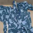 ROZKITCH Dog Winter Coat Soft Fleece Pullover Pajamas, Pet Windproof Warm Cold Weather Jacket Vest with Luminous Zipper, Onesie Jumpsuit Apparel Outfit Clothes for Small Medium Large Dog Blue, 3XL