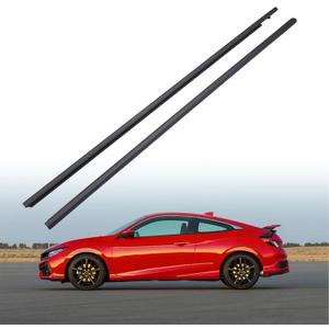 72410-TBG-A01 Car Weatherstrip, Window Trim Seal Strip Compatible with Honda Civic Coupe 2016-2020 2-Door, Outer Door Window Molding Replace 72450-TBG-A01 (2pcs, Left and Right)