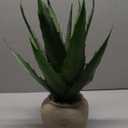 Hollyone Large Artificial Agave Plants 16“ Fake Succulents Potted Faux Aloe Vera Plant in Ceramic Pot Succulent Agave Plants for Desk Modern Office Living Room Table Shelf Home Indoor Outdoor Decor