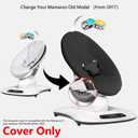 Baby Swing Cover - Compatible with 4moms MamaRoo 4 Old Model Before 2022 - Soft & Breathable Fabric, Machine Washable, Perfect for Baby & Newborn (Cover Only) Black