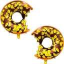 2PCS Donut Balloons Doughnut Birthday Party Foil Aluminum Balloon Decorations for Baby Shower Themed Party Supplies