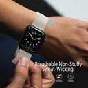 Zedoli Metal Band Compatible with Apple Watch Band 40mm 38mm 41mm 45mm 44mm 42mm 46mm for Women Men, Stainless Steel Milanese Mesh Loop Magnetic Wristbands for iWatch Series 11 10 9 8 7 6 5 4 3 2 1 SE (Starlight)