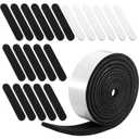 Outus 23 Pieces Hat Size Tape Reducer Mixed Size Hat Sizer Insert Foam Reducing Tape Roll Self Adhesive(White+Black)