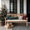 MIULEE Christmas Set of 2 Scottish Tartan Plaid Throw Pillow Covers Farmhouse Classic Decorative Outdoor Square Cushion Cases for Decor Sofa Couch 18x18 Inch, Green
