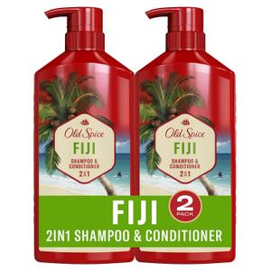 Old Spice Fiji 2-in-1 Shampoo and Conditioner Set for Men, Coconut & Tropical Wood Scent, Healthier, Fuller, More Moisturized Looking Hair, 21.9 Fl Oz Each, Twin Pack Old Spice Fiji 2-in-1 Shampoo and Conditioner Set for Men, Coconut & Tropical Wood Scent, Healthier, Fuller, More Moisturized Looking Hair, 21.9 Fl Oz Each, Twin Pack