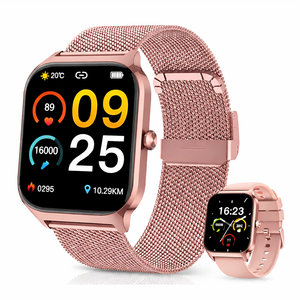 Smart Watch Model P125 for Women Fitness Tracker: Rose Gold Make/Answer Call Smart Watches for Women Waterproof Digital Mens Watches Running Smartwatch Android Phone iPhone Samsung Compatible Heart Rate Monitor