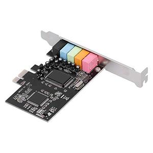 PCI E 5.1Stereo Audio Card,Full Duplex 5.1 Channel PCI Express Sound Card,for 7 Desktop Computer