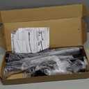 Adjustable Over-The-Door Garland Hanger, Heavy Duty Wreath Hanger for Front Door, No Nails or Screws Damage-Free, Fits Standard Door Frame Depths 34-42 Inch, Black