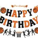 2 x Little Man Basketball Birthday Banner, Basketball Birthday Decorations, Sports Themed Birthday Banner, Basketball Garland, Basketball Birthday Party Decorations for Boy