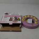 KADTC U.S. Brand & Design - Cat Treat Puzzle Feeder for Indoor Cats Slow Food Bowl Kitten Enrichment Pink Toys Kitty Stimulating Game Christmas and New Year Gift (Large)