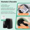 Carer Washable Incontinence Underwear for Children with Front Absorbent 100ML Cotton Reusable Boys Incontinence Underwear Breathable Kids Absorbent Leak Proof Briefs for Boy, 5 Pack, Medium