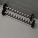 Qivine 2Pcs Telescopic Support Pole, Adjustable 11'' - 20'' Length Support Pole Rod, Stainless Steel Cabinet Jack Supports System with Up to 660 Lbs Rust-resistance for Cabinet Sofa Sink (38-52cm)