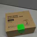 1-Gang New Work Outlet Box, PVC Electrical Box for Switch, GFCI, Dimmer, 22 Cubic Inch, UL Listed, 6 Pack